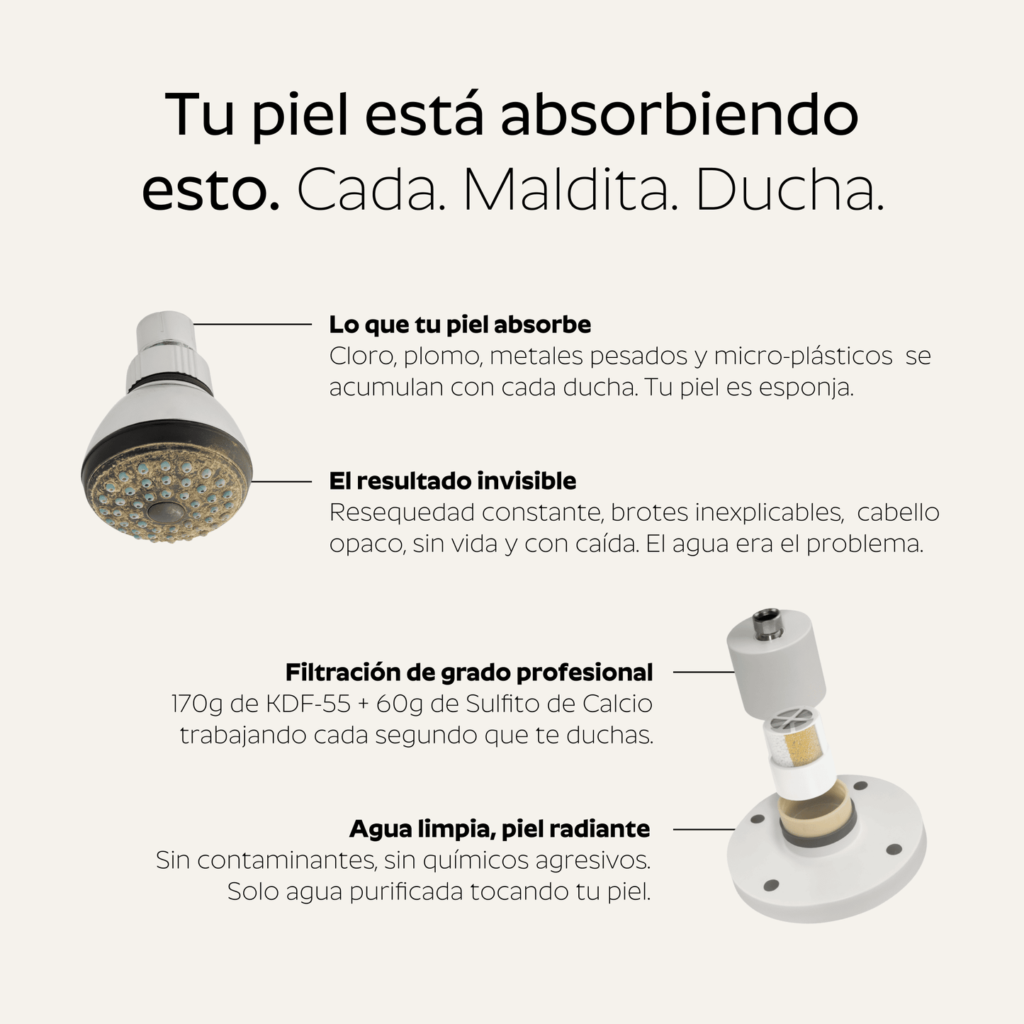 Ducha Purificadora Aguacero