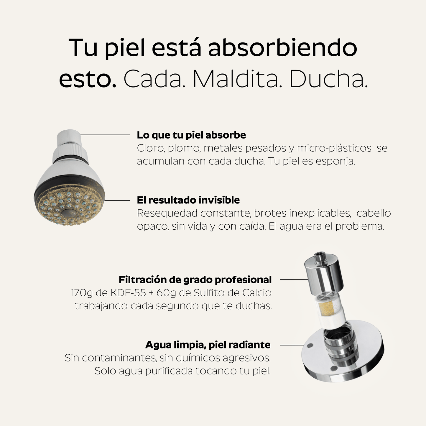 Ducha Purificadora Aguacero