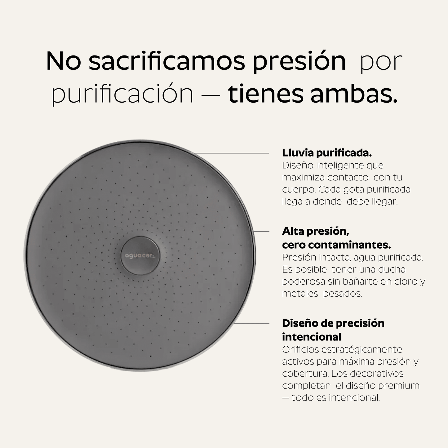 Ducha Purificadora Aguacero