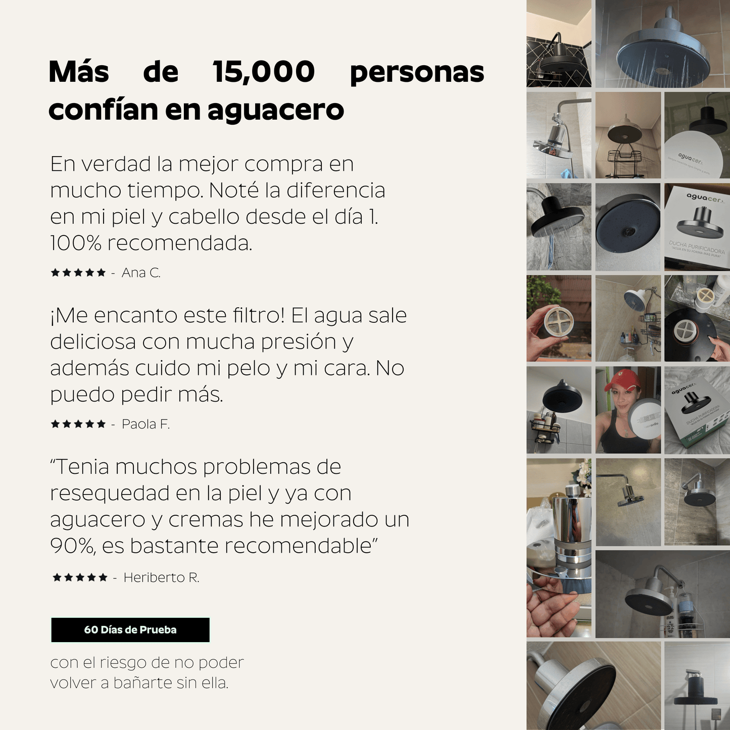 Ducha Purificadora Aguacero