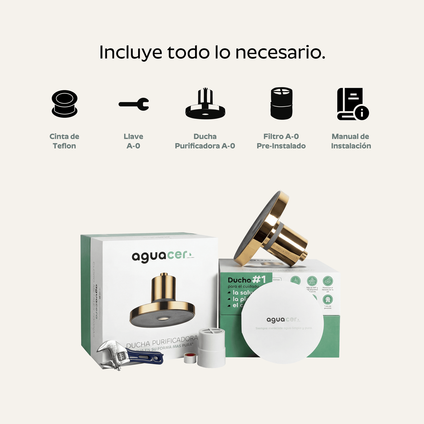 Ducha Purificadora Aguacero