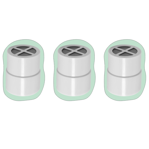 3 filtros de reemplazo